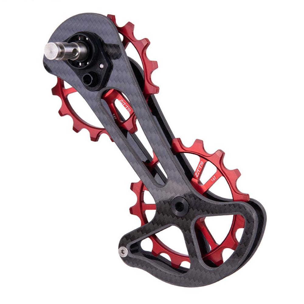 ZTTO 8700RD Ceramic Bearing Carbon Fiber Lightweight Bike Derailleur Pulley ZTTO 8700RD Ceramic Bearing Carbon Fiber Lightweight Bike Derailleur Pulley